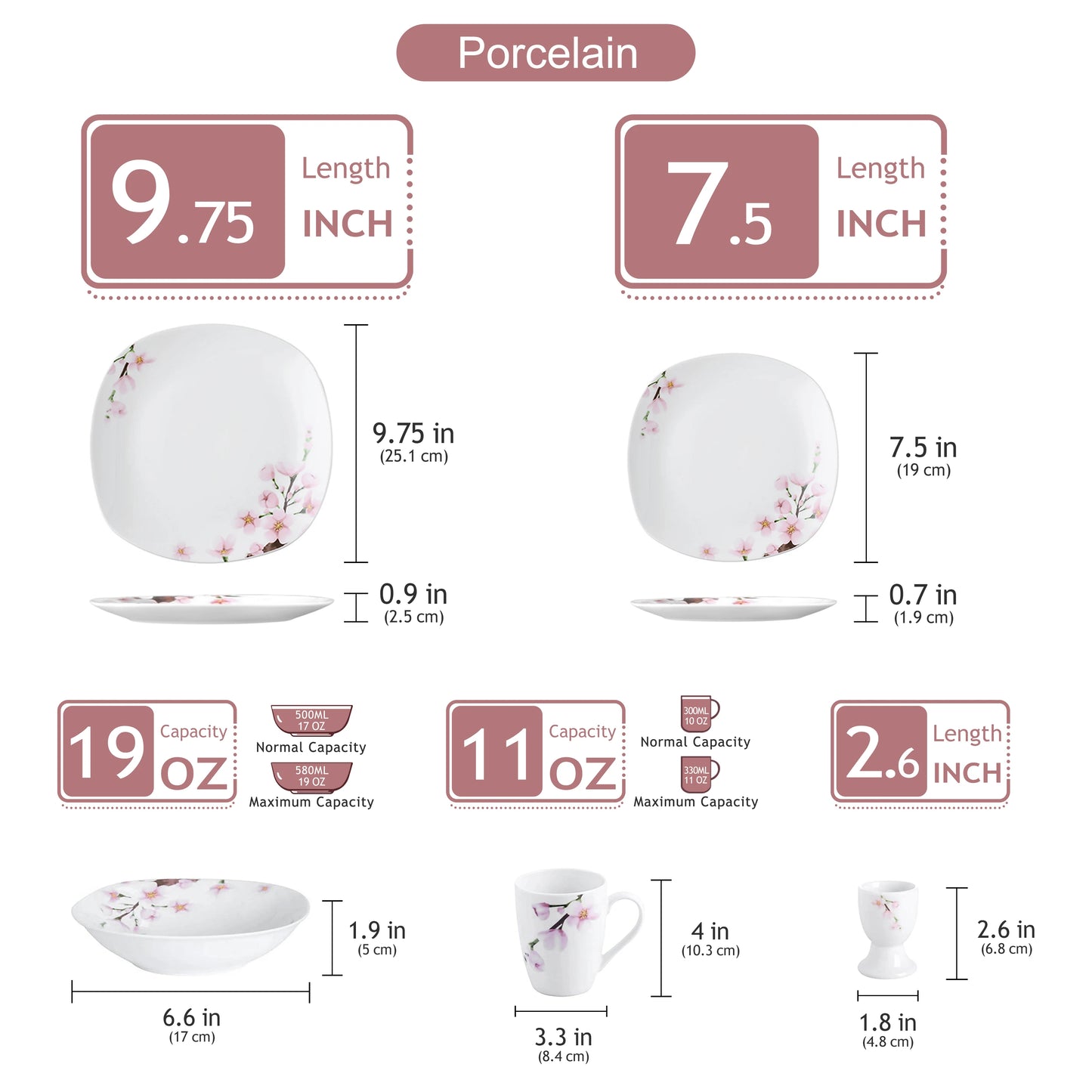 Malacasa Annie Porcelain Dinnerware Set
