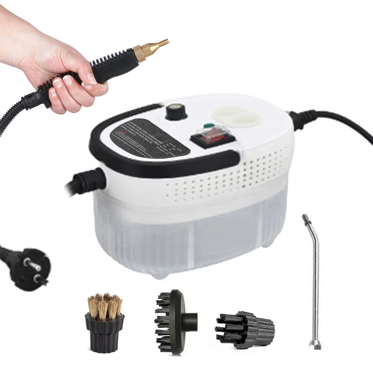 Romellar Handheld Steam Cleaner For Quick Home And Car Wash