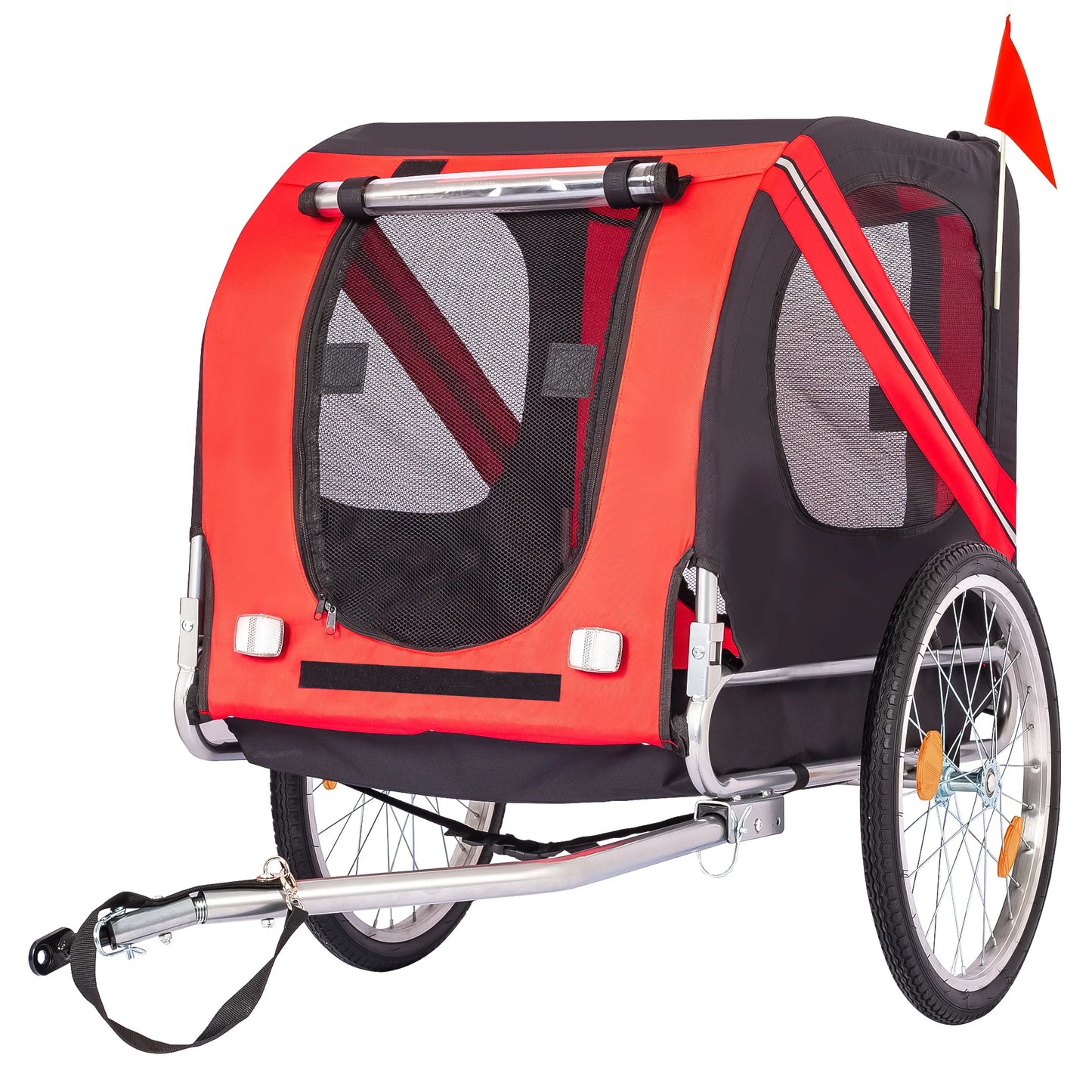 TWISTER.CKB Dog Bike Trailer 88Lbs Capacity Foldable Carrier