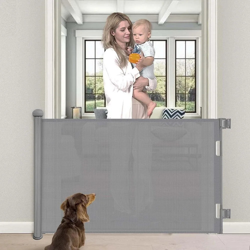 Retractable Baby Safe Gate For Doorways And Stairs