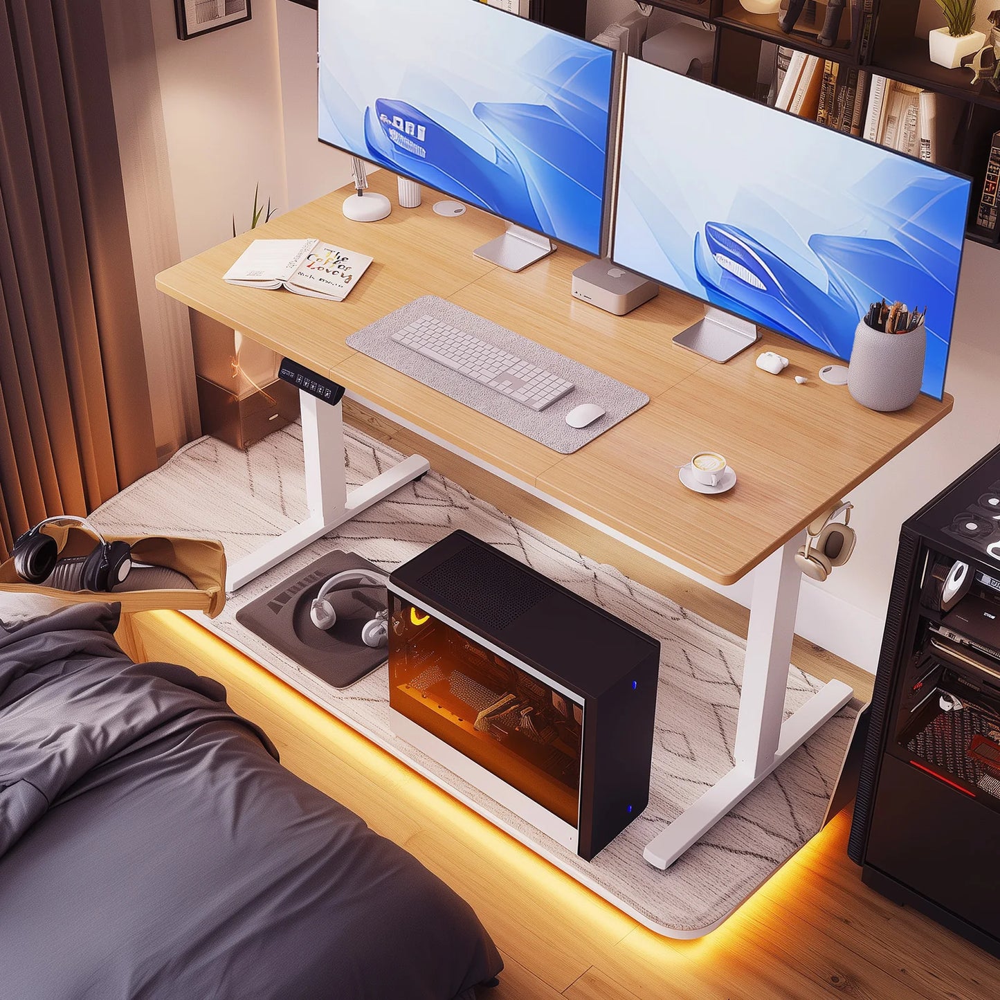 MCQ Electric Standing Desk With Adjustable Height For Home Office