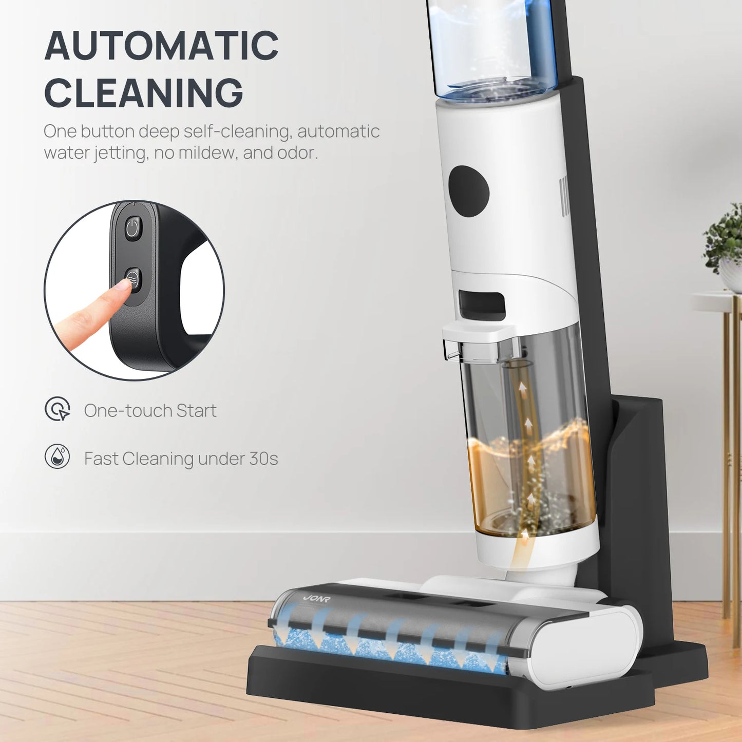JONR ED12 Wet Dry Smart Vacuum Cleaner Wireless Floor Washing