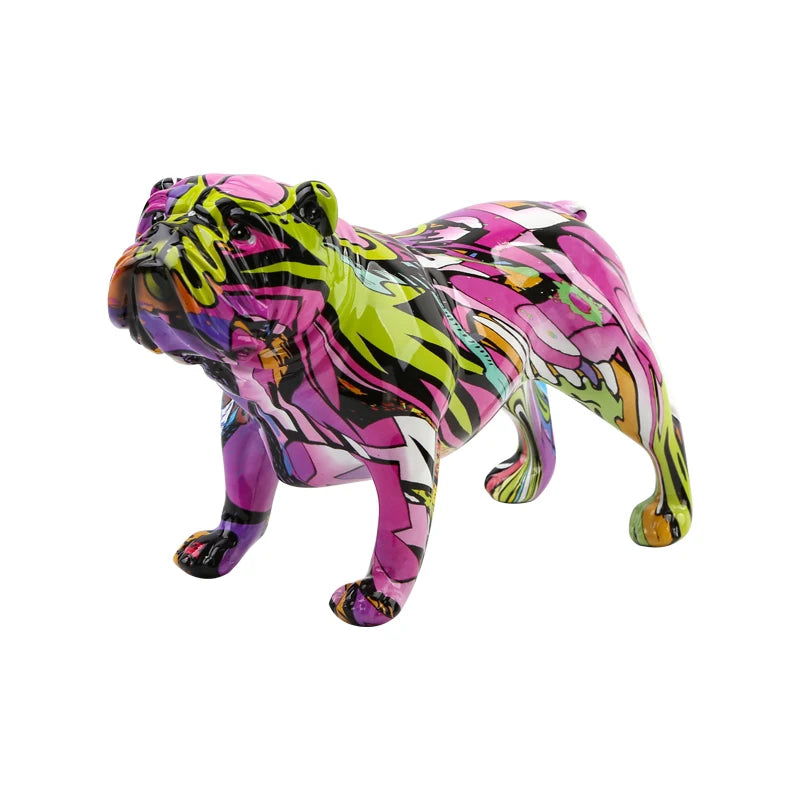 FLYuechun Ranan Bulldog Resin Ornament Modern Home Decor