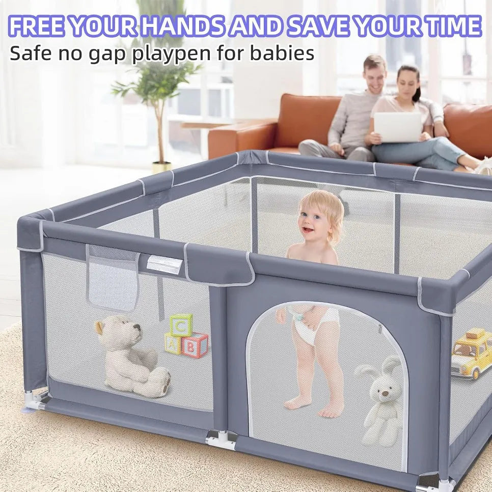 Baby Playpen 360 Visibility Safe Play Yard For Toddlers And Infants