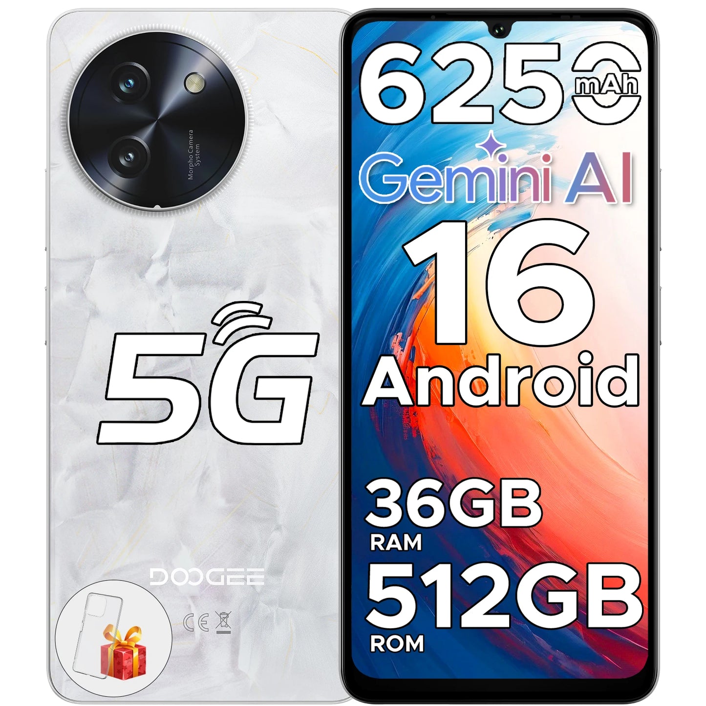 DOOGEE Note59 Pro 5G Smartphone 12GB 512GB AI Camera NFC