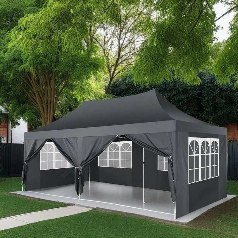 Cobizi Pop Up Gazebo Canopy With Waterproof Sidewalls