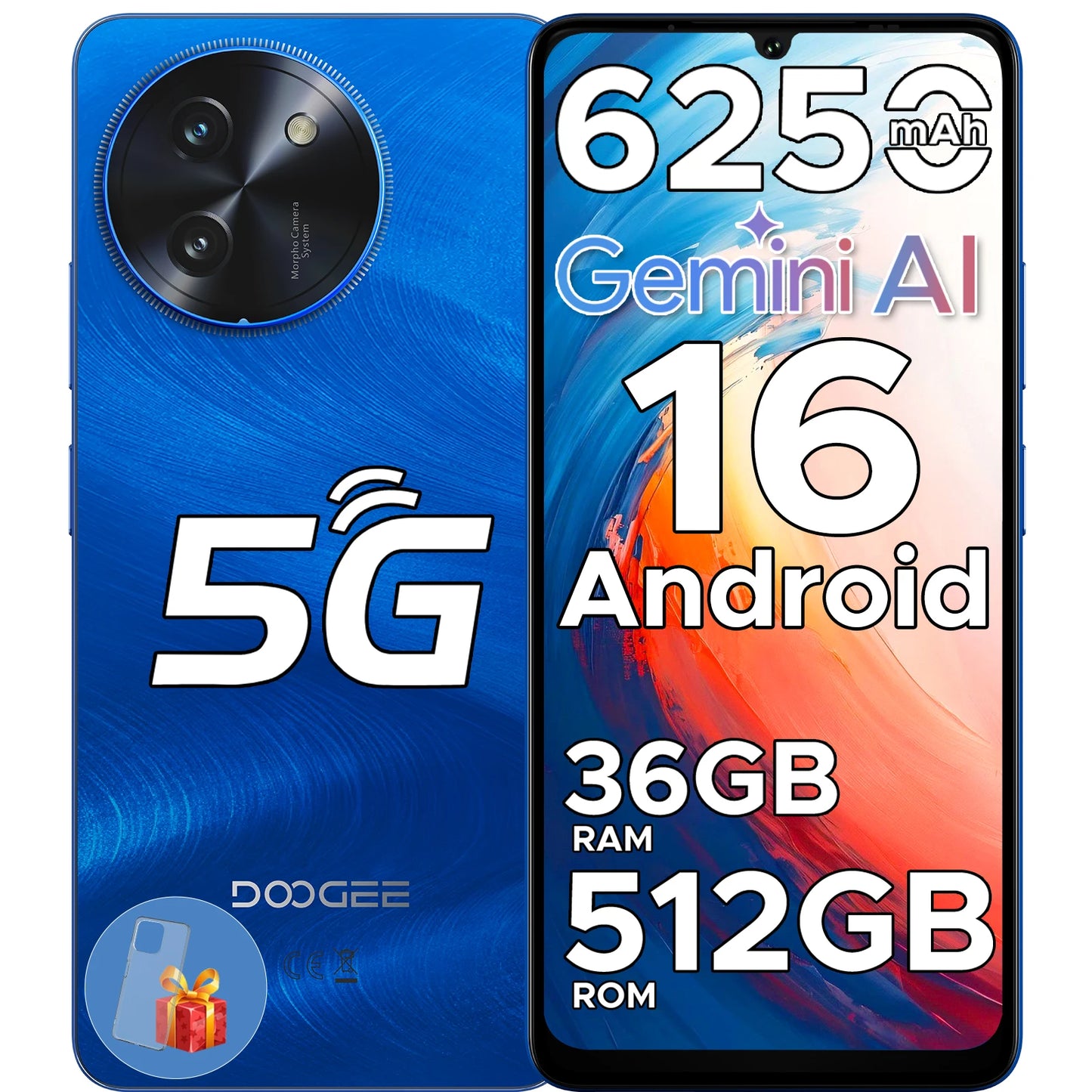 DOOGEE Note59 Pro 5G Smartphone 12GB 512GB AI Camera NFC