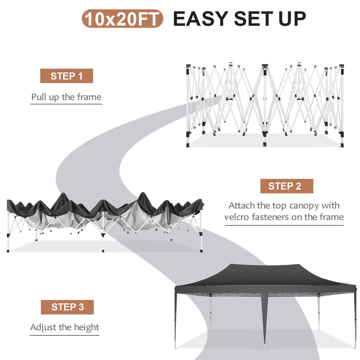 Cobizi Pop Up Gazebo Canopy With Waterproof Sidewalls