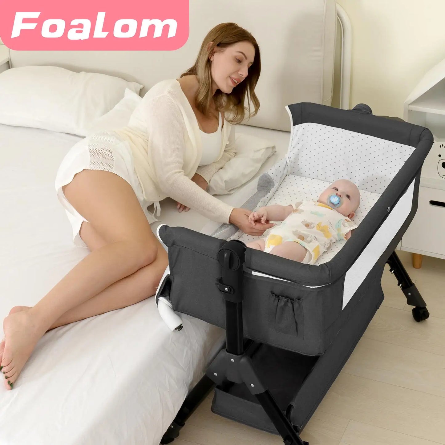 3 In 1 Baby Bassinet Bedside Sleeper For Newborns Portable