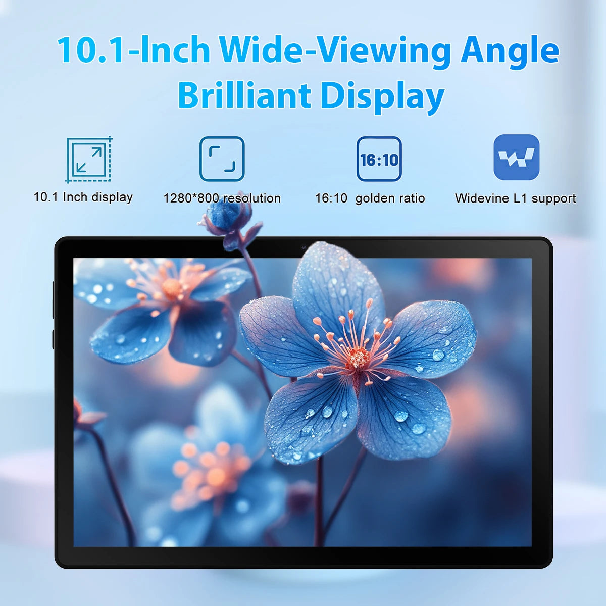 AEEZO-US Android 14 Tablet With 12GB RAM 64GB ROM Face Unlock IPS HD