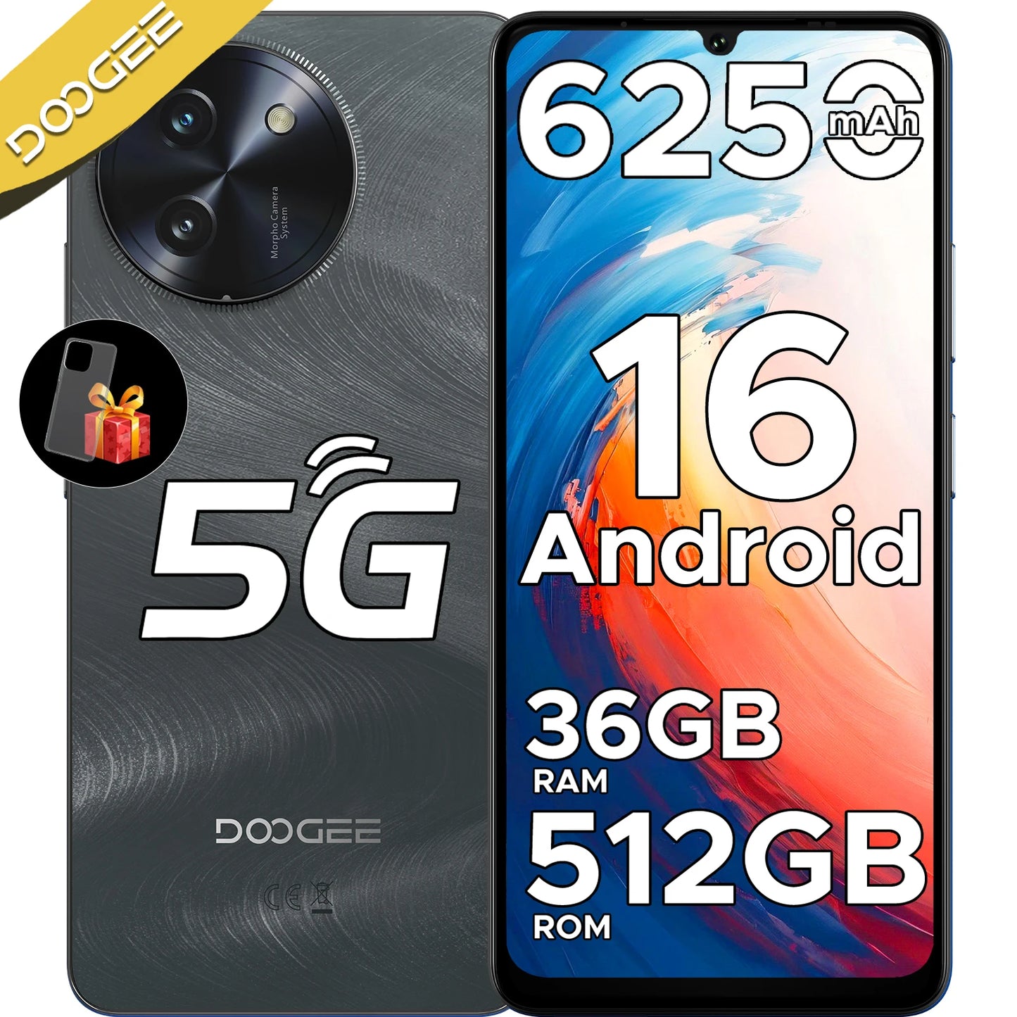 DOOGEE Note59 Pro 5G Smartphone 12GB 512GB AI Camera NFC