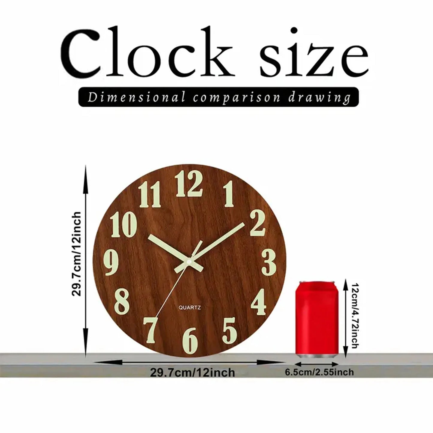 Modern Glow Wall Clock For Home Decor Gift