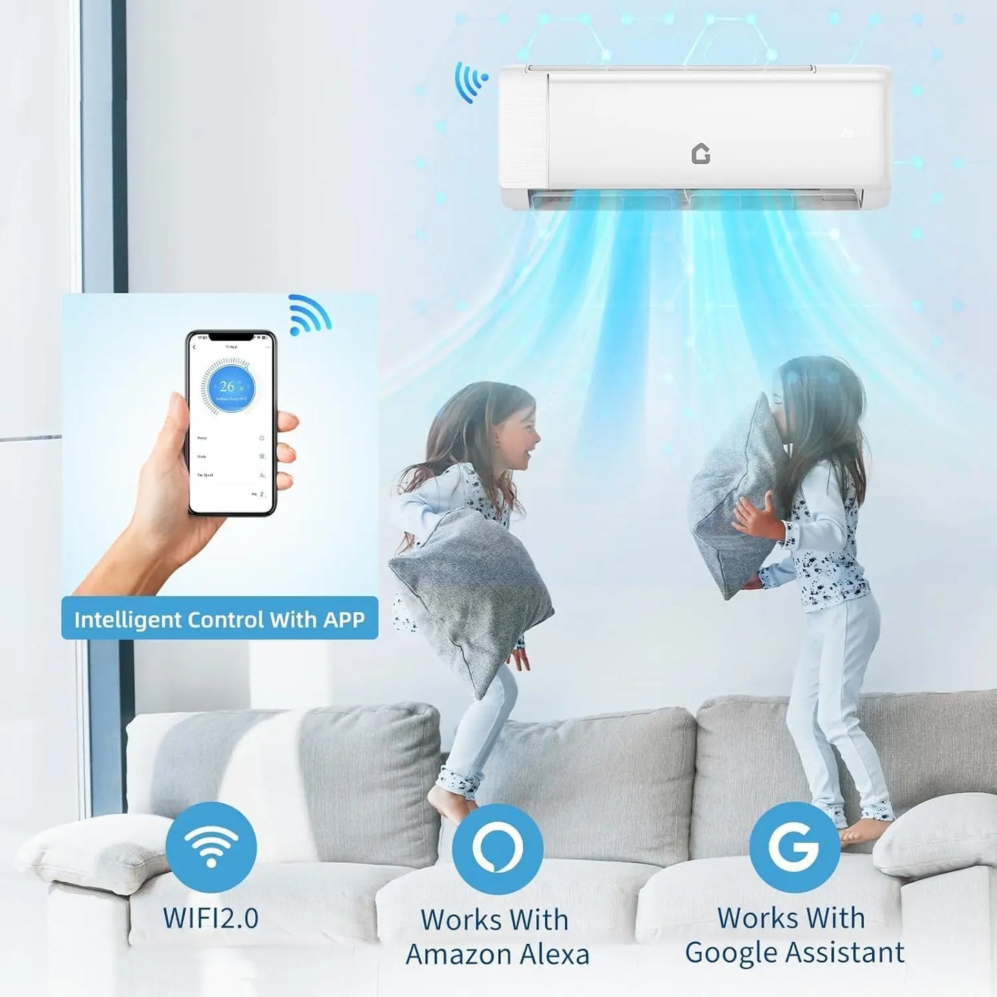 Acekool 24000 BTU Mini Split Heating And Cooling System