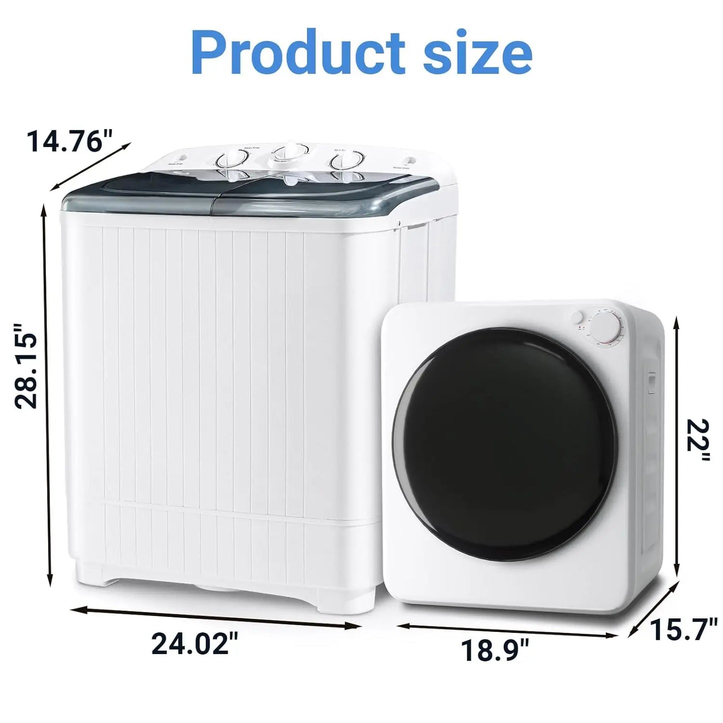 Portable Washer And Dryer Combo Fully Automatic With Five Modes