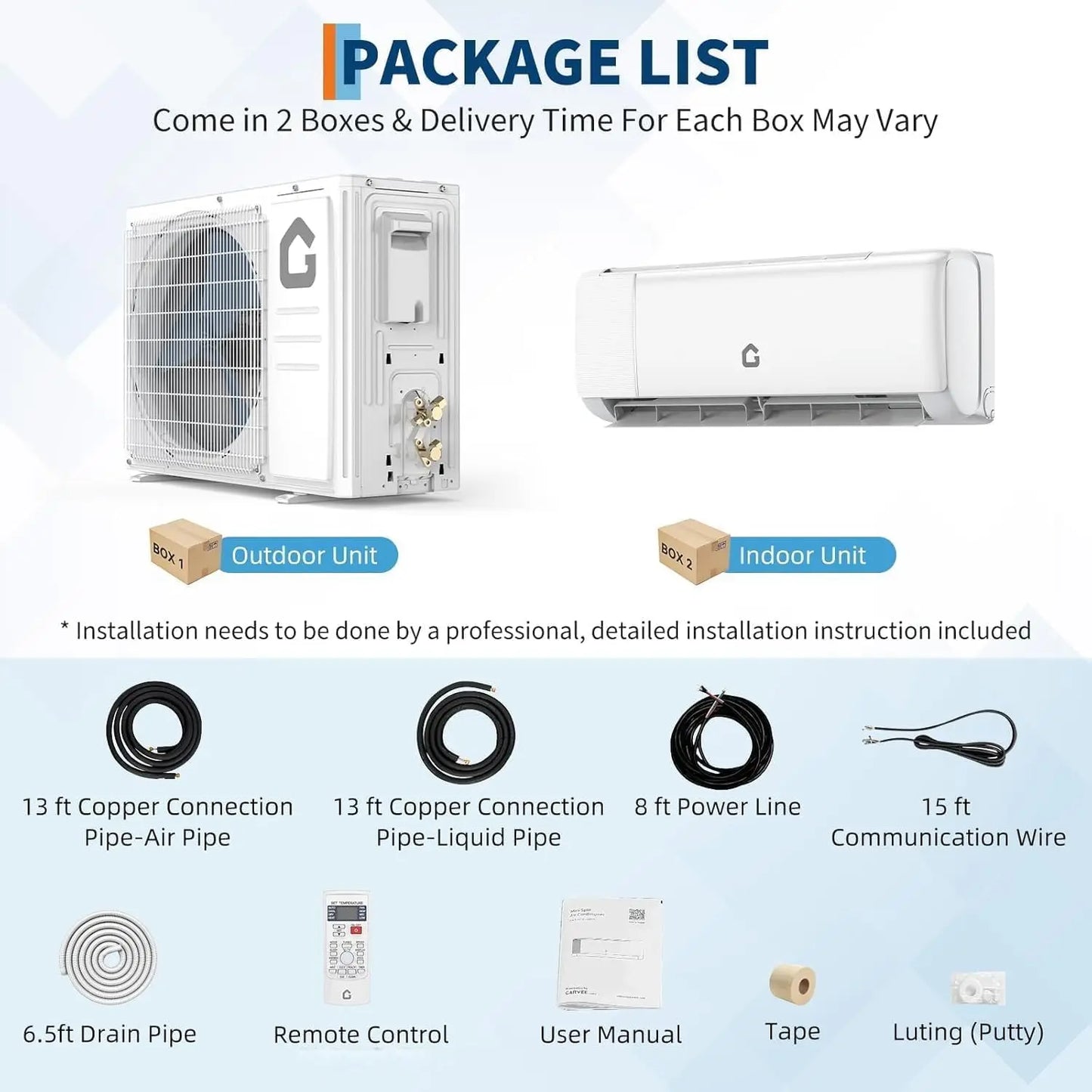 Acekool 24000 BTU Mini Split Heating And Cooling System
