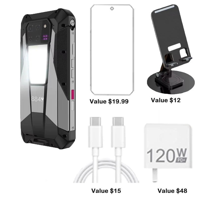Unihertz Tank 3 Pro Rugged Projector Smartphone 5G Android 14