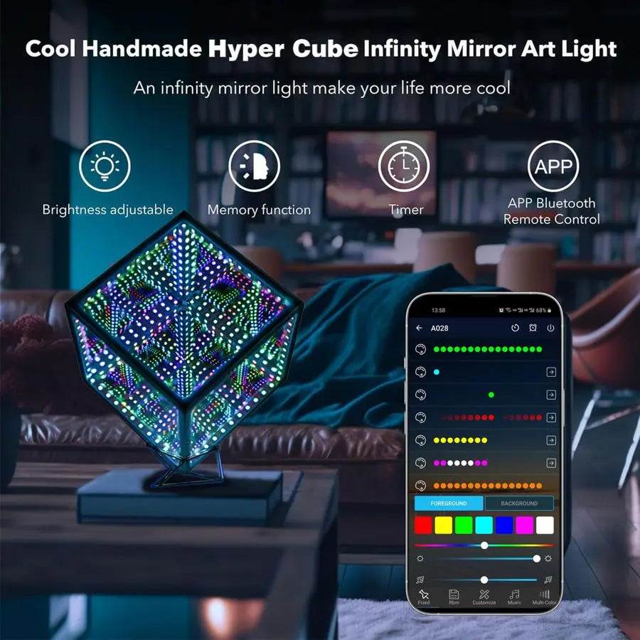 LED Table Lamp MusicSync App Ambient Light For Gaming Home