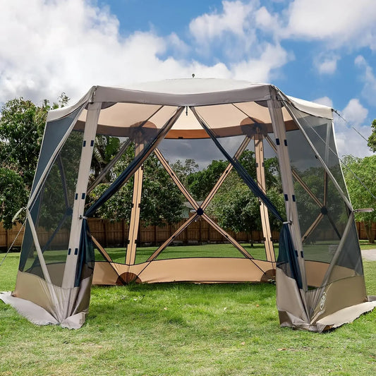 Pop Up Screened Tent Gazebo With Netting
