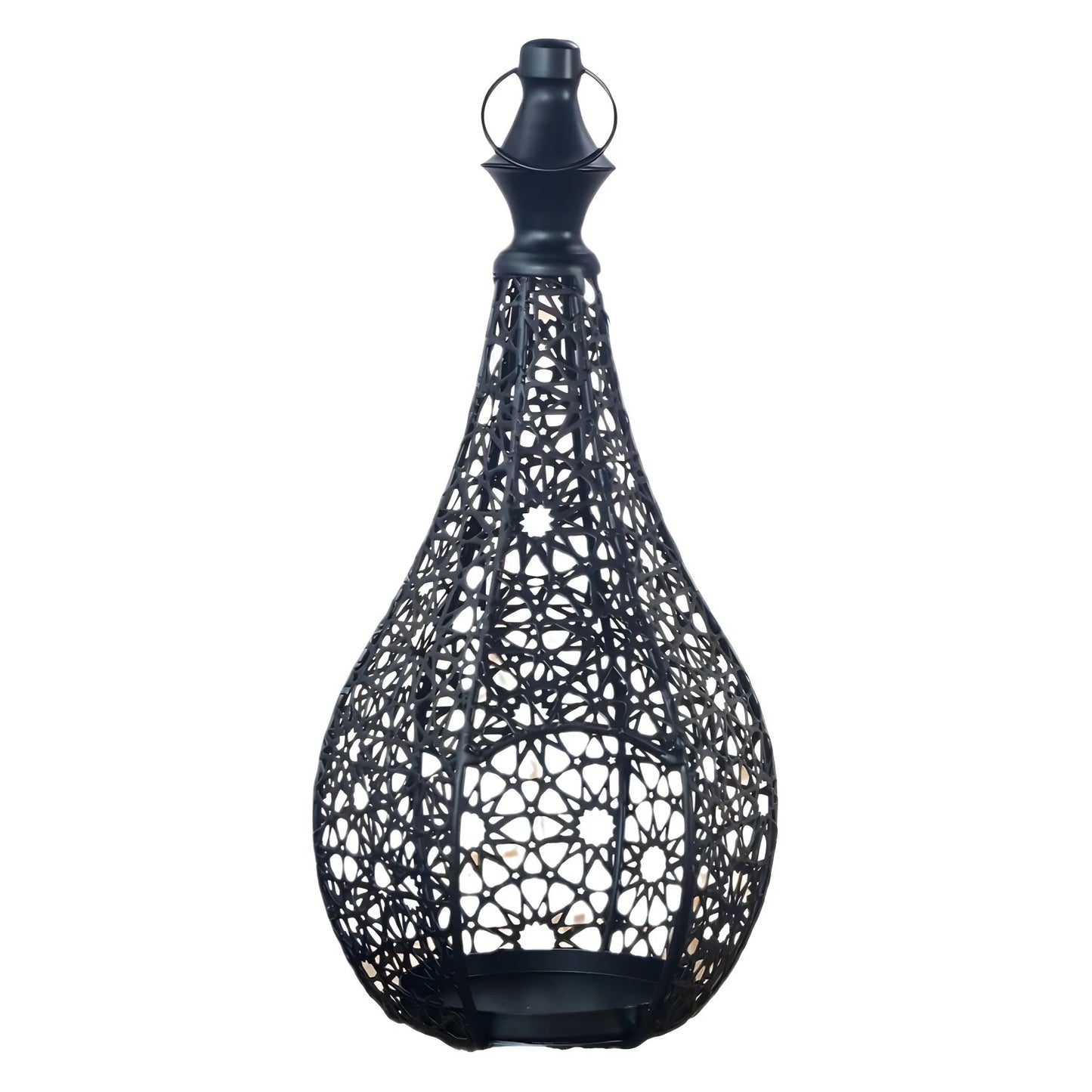Elegant Metal Lantern Candle Holder Vintage Tea Light Hanging Lantern Home Decor