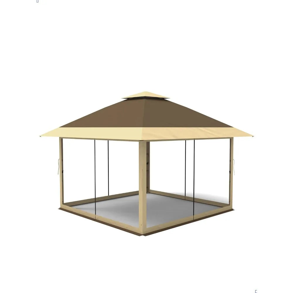 XIAOLANG Instant Pop Up Gazebo Shelter With Mosquito Netting
