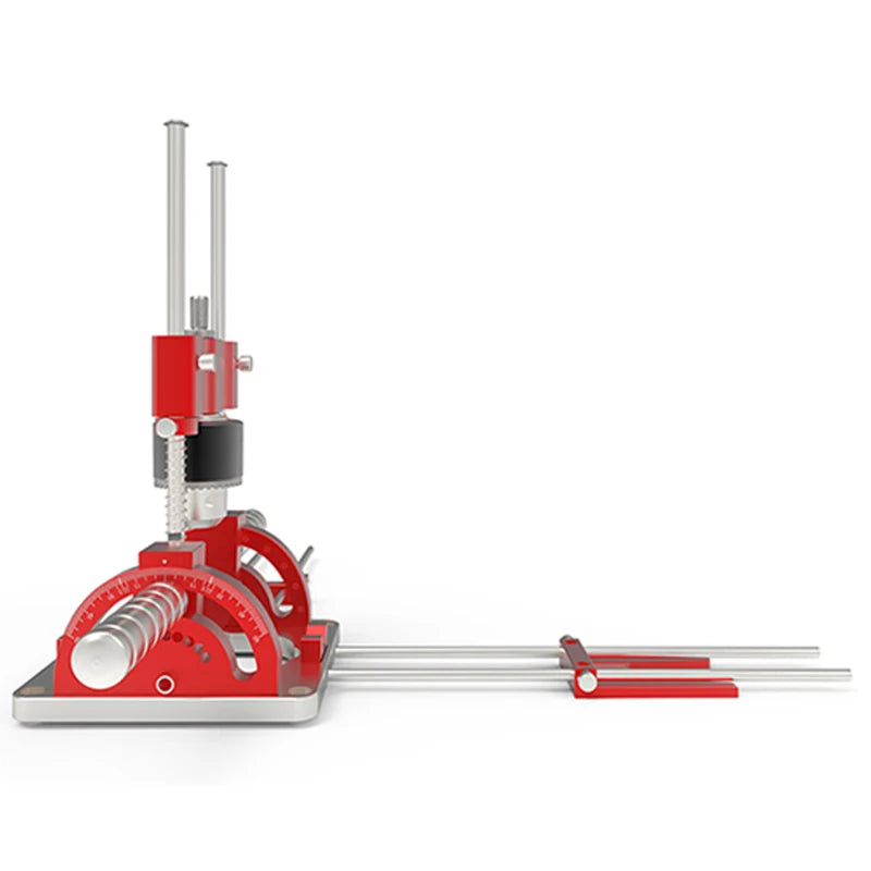 Woodworking Aluminum Multi Angle Drill Guide With Handles And Hole Punch Locator