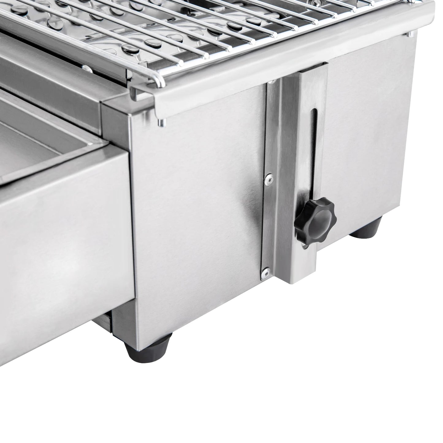 Stainless Steel 4-Burner Tabletop Propane Gas Grill Smokeless For Camping