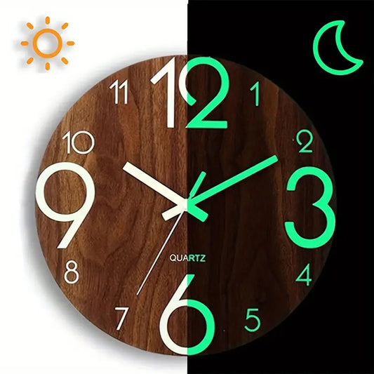 Modern Glow Wall Clock For Home Decor Gift