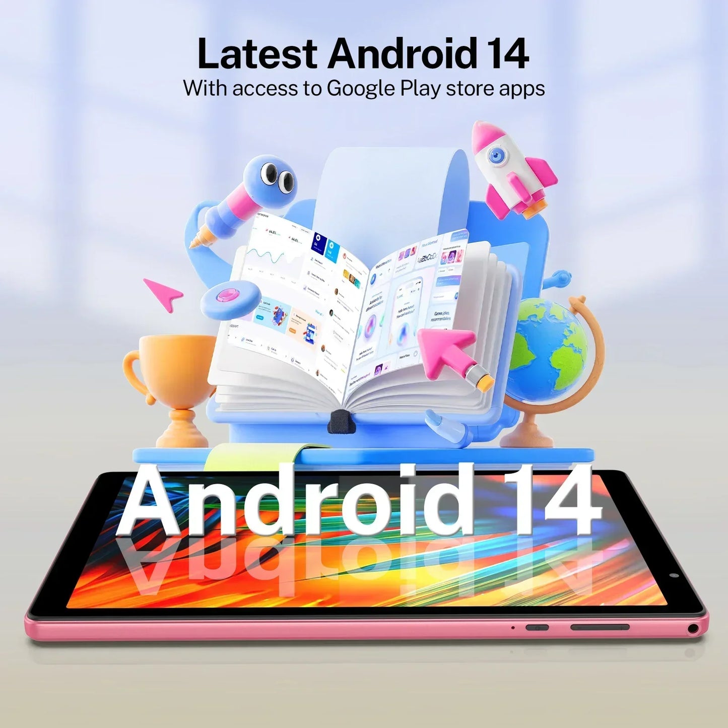 BAKEN Android Tablet QuadCore 5G WiFi 4GB RAM 32GB Storage
