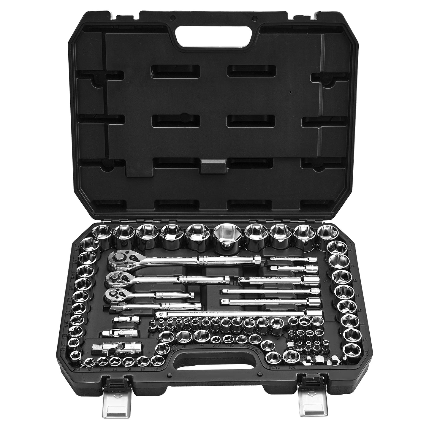 SucceBuy Socket Set 86 Piece 3/8 1/4 1/2 Inch Drive