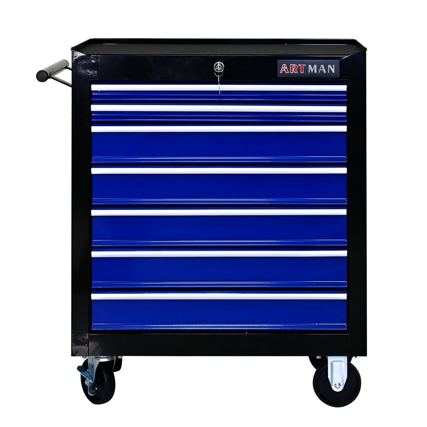 Artman 7 Drawer Rolling Tool Cabinet With Key Lock