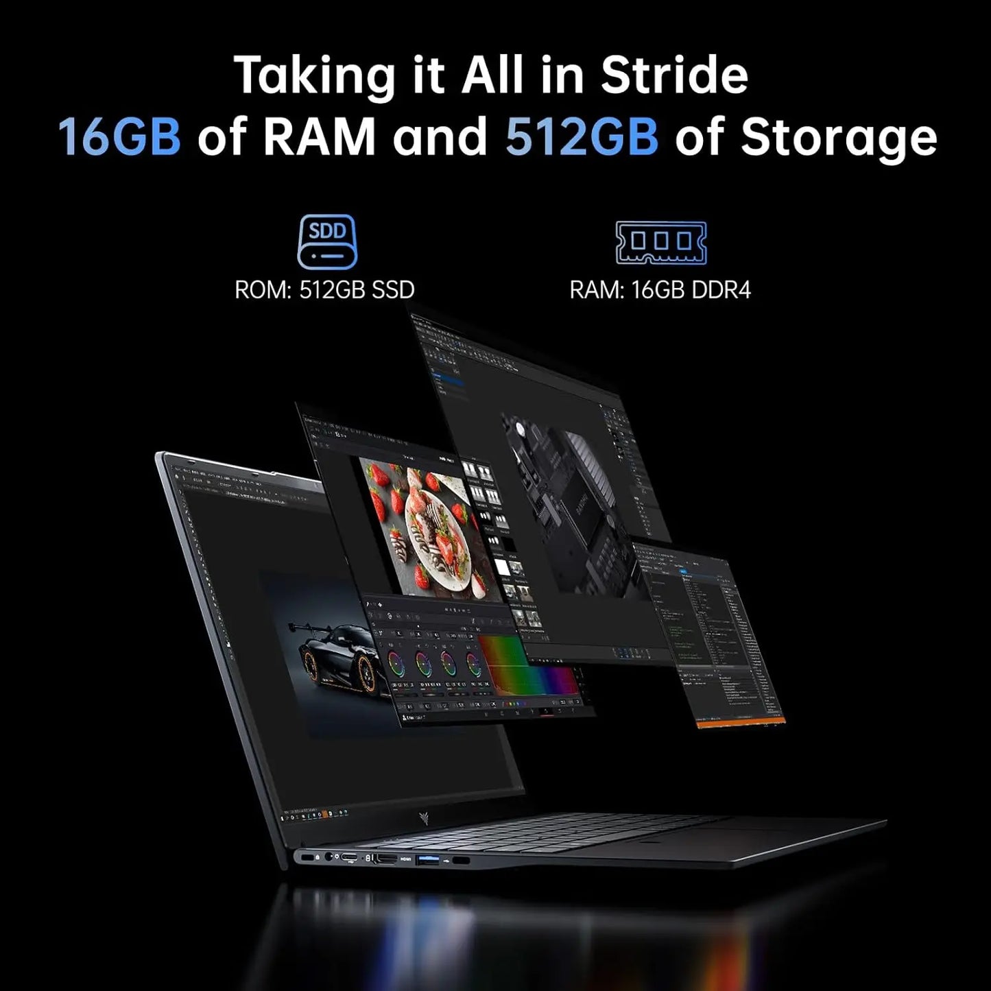 ACEMAGIC Ryzen 3 4300U Laptop, 16GB RAM, 512GB SSD