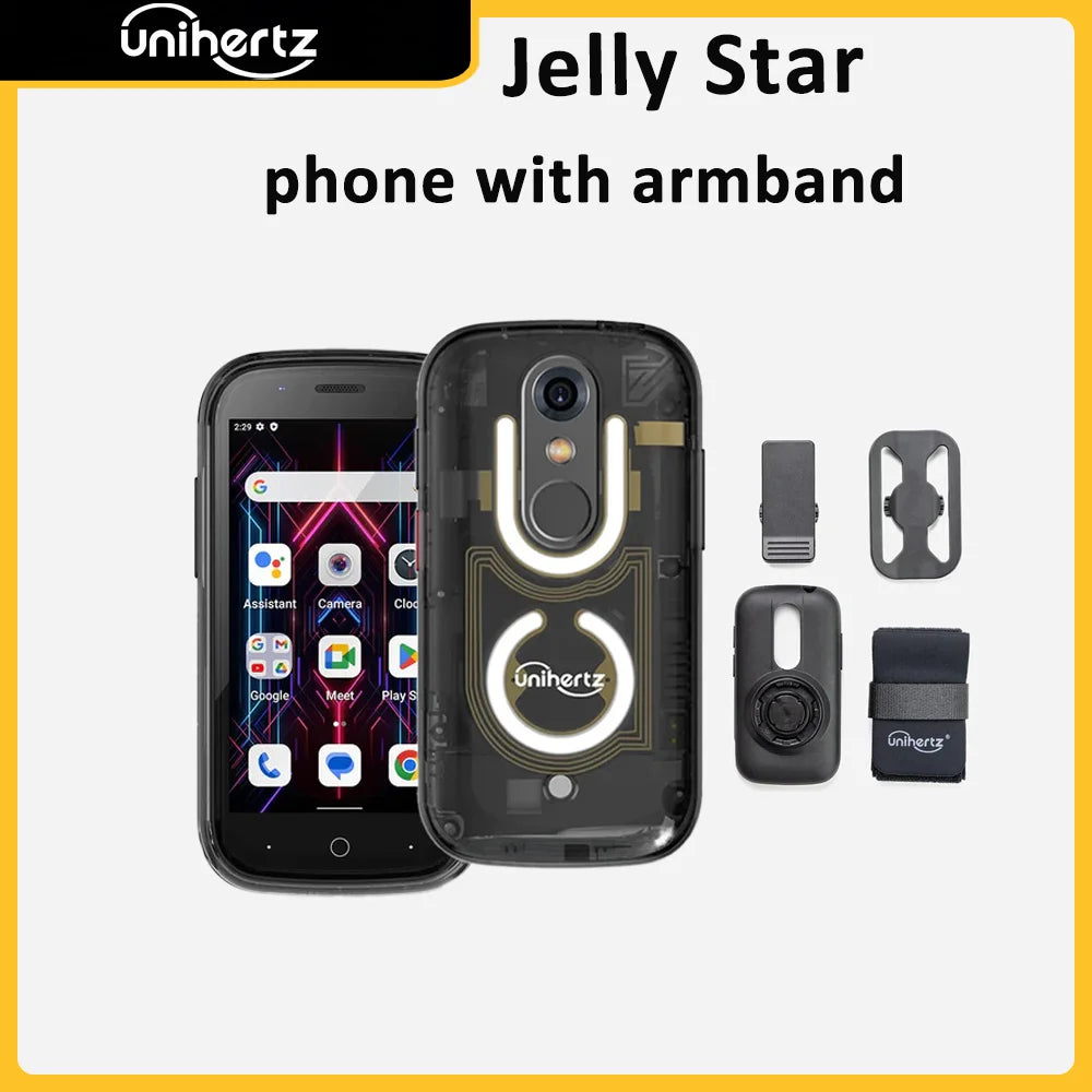 Unihertz Jelly Star Mini Smartphone Unlocked With LED Light Backshell