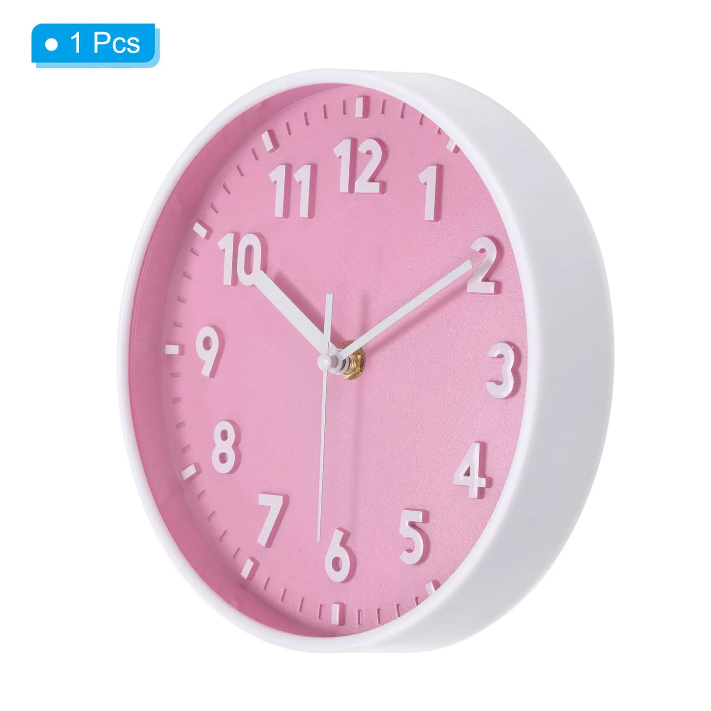 UXCELL Silent Quartz Wall Clock Battery Operated 3D Numbers