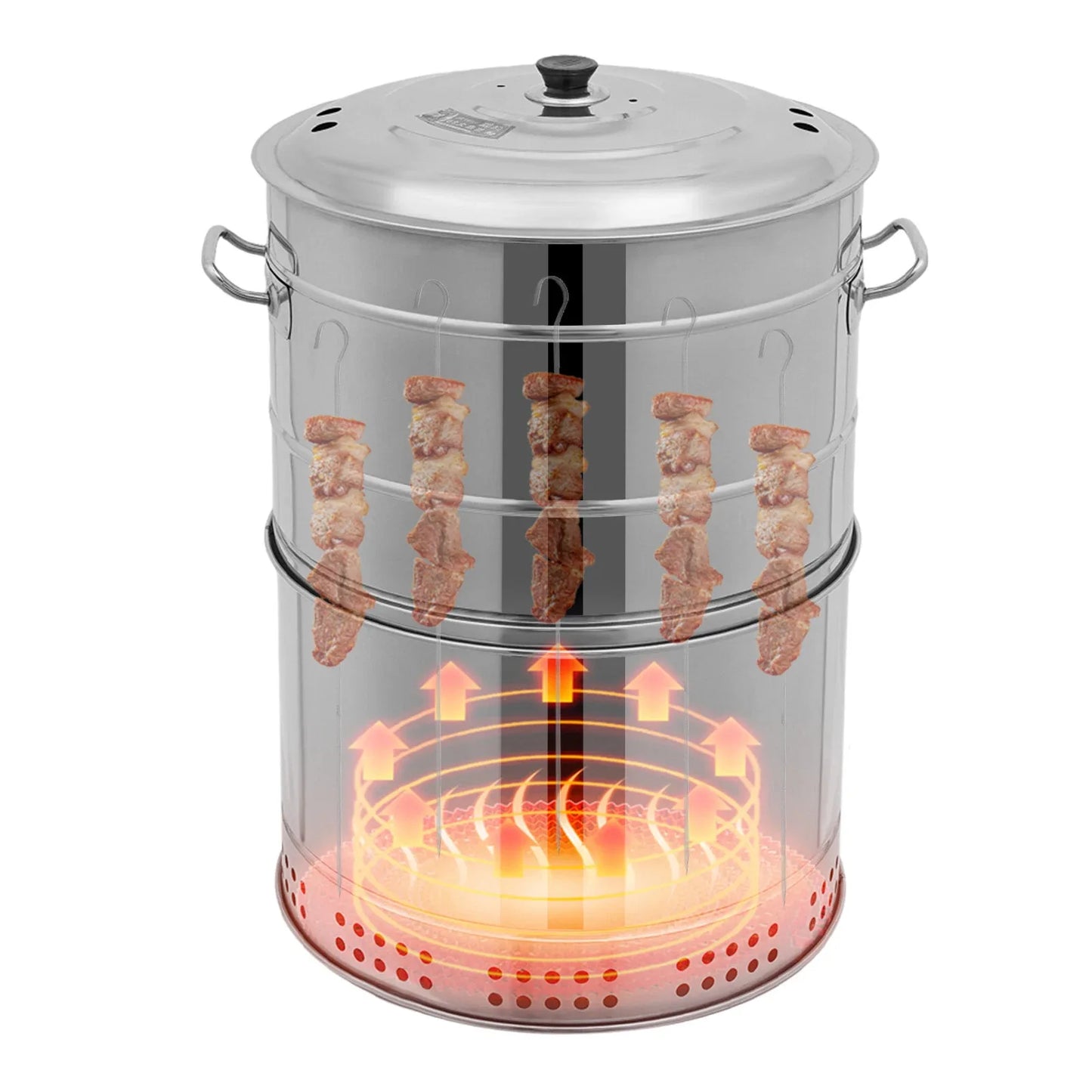 Stainless Steel Charcoal Grill With 50 Skewers Camping