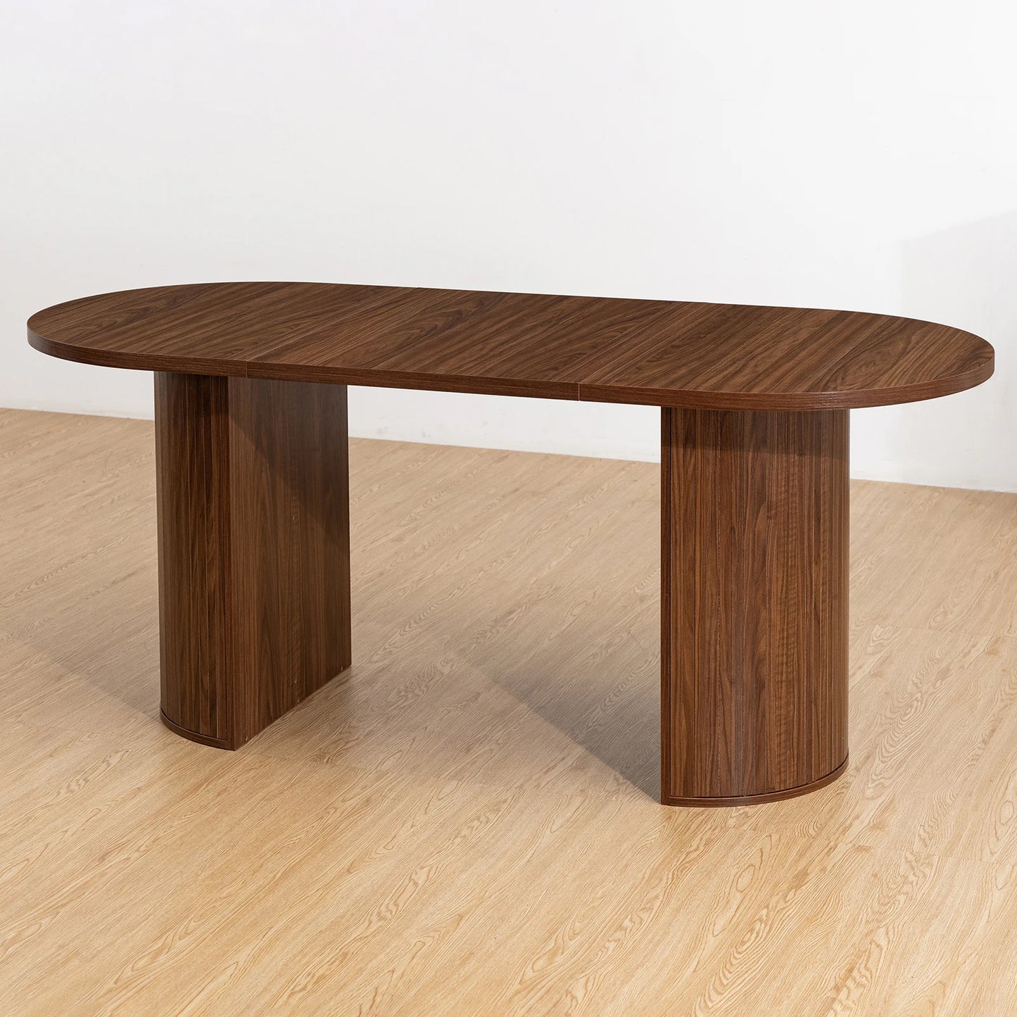 Wooden Oval Dining Table For Six To Eight With Finish