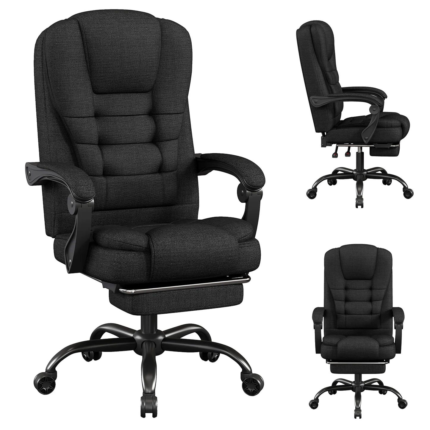 Sitmod Ergonomic Executive Office Chair With Headrest And Lumbar Support