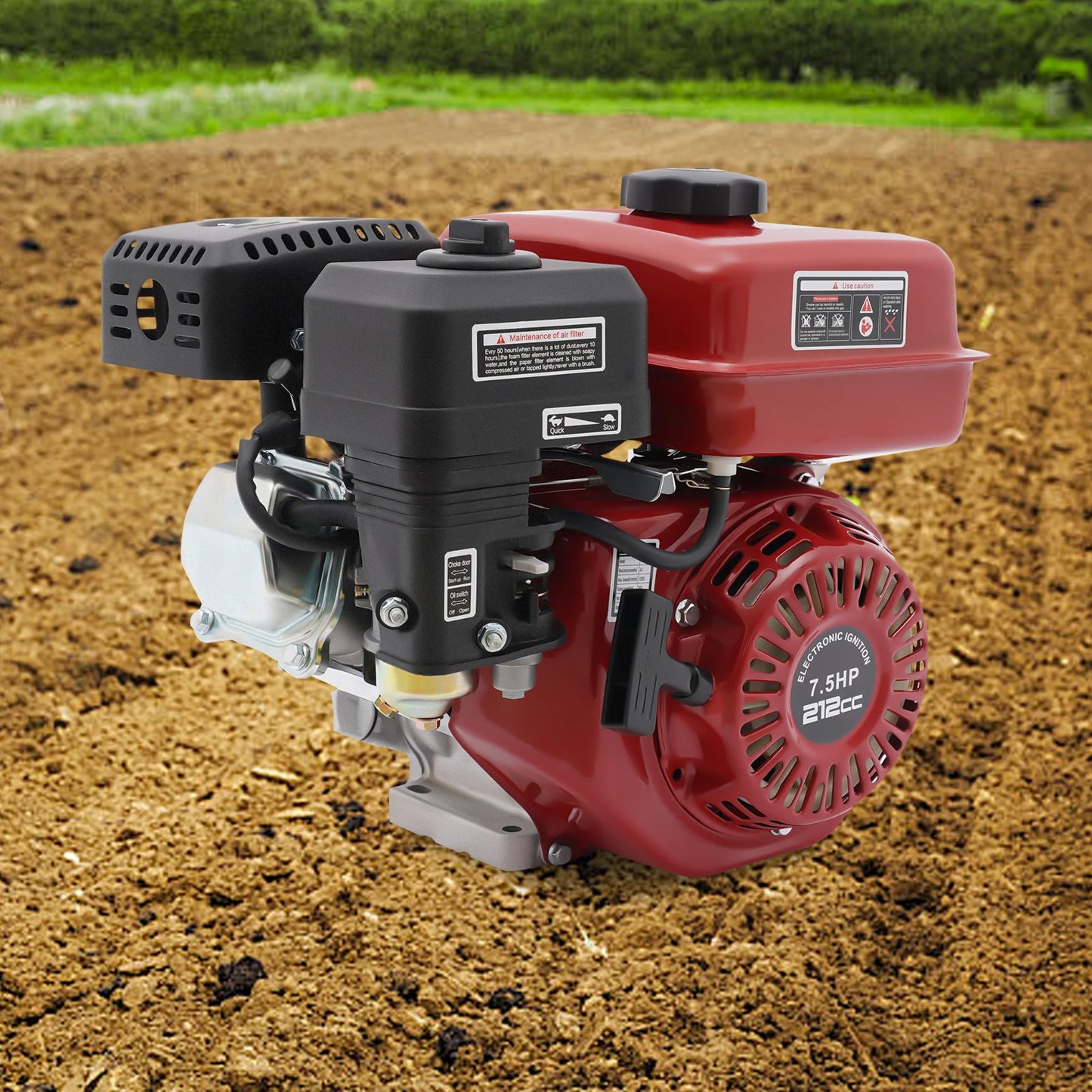 Gas Engine 7.5 HP 4 Stroke 212cc For Pumps Generators