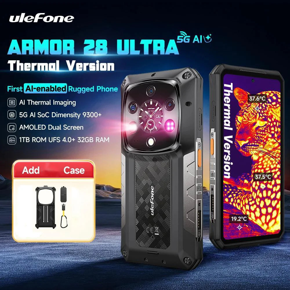 ULEFONE Armor 28 Ultra 5G AI Thermal Imaging Rugged Phone