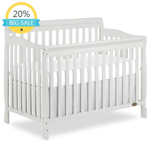 Convertible Crib Solid Pinewood With Four Mattress Heights