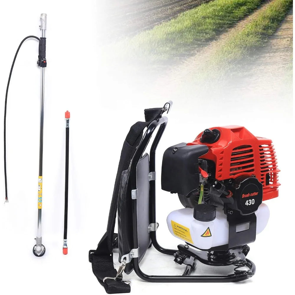 Gas Backpack Brush Cutter 2 Stroke Trimmer Weed Wacker