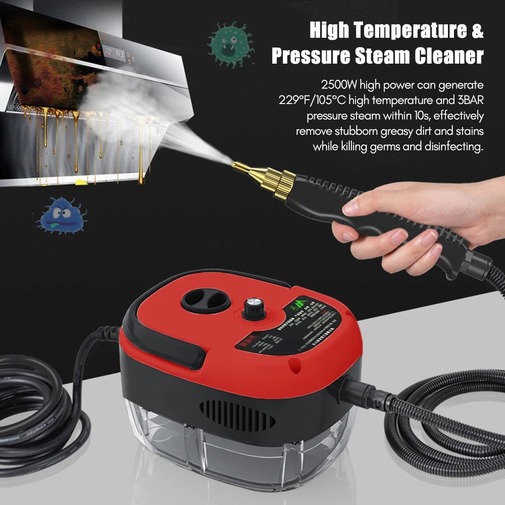 Romellar Handheld Steam Cleaner For Quick Home And Car Wash