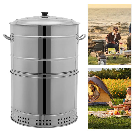 Stainless Steel Charcoal Grill With 50 Skewers Camping