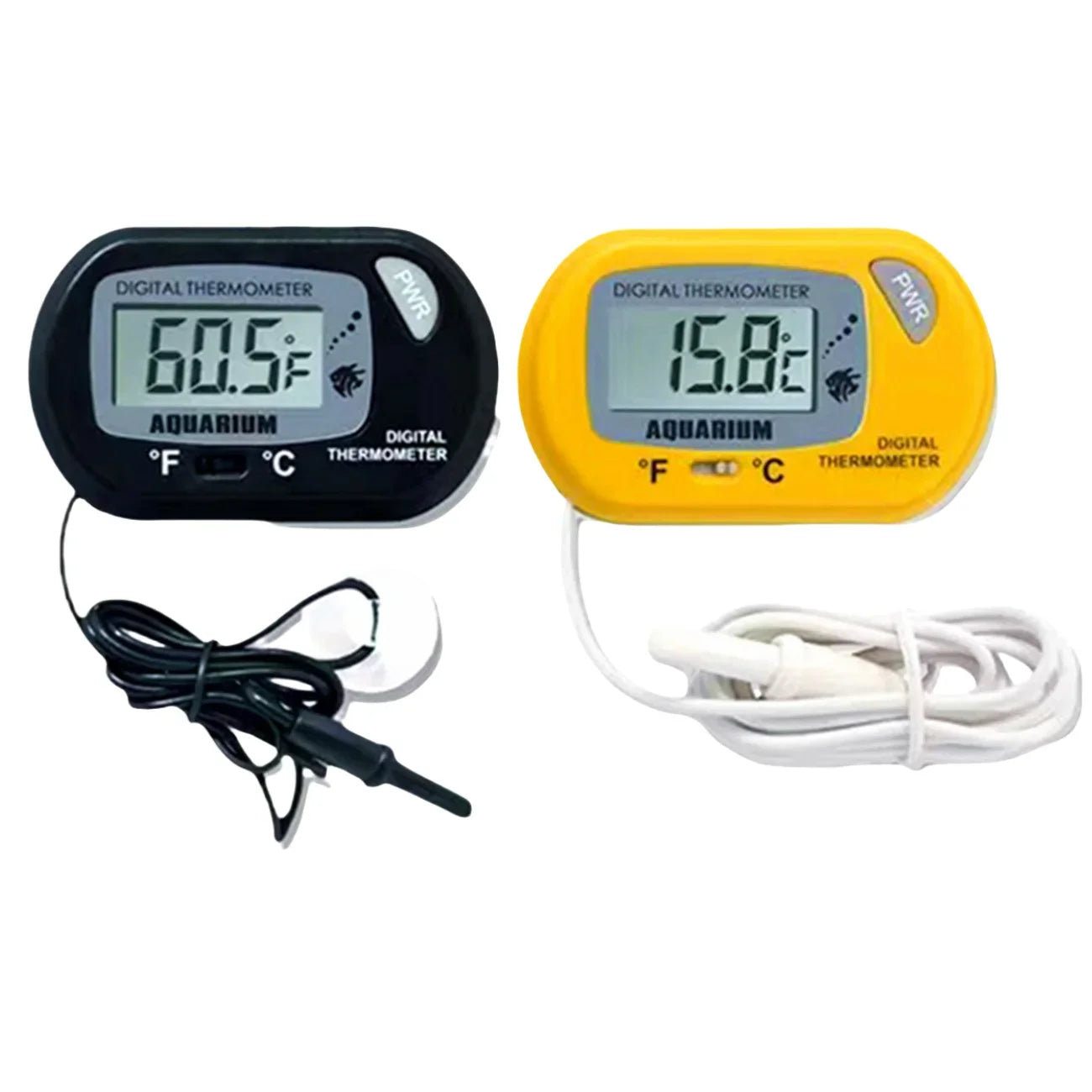 Digital Aquarium Thermometer With Probe Suction Cup Celsius
