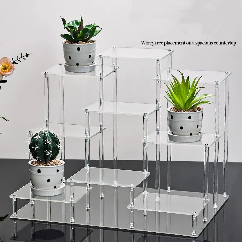 Acrylic Display Stand Transparent Handheld Blind Box For Dolls
