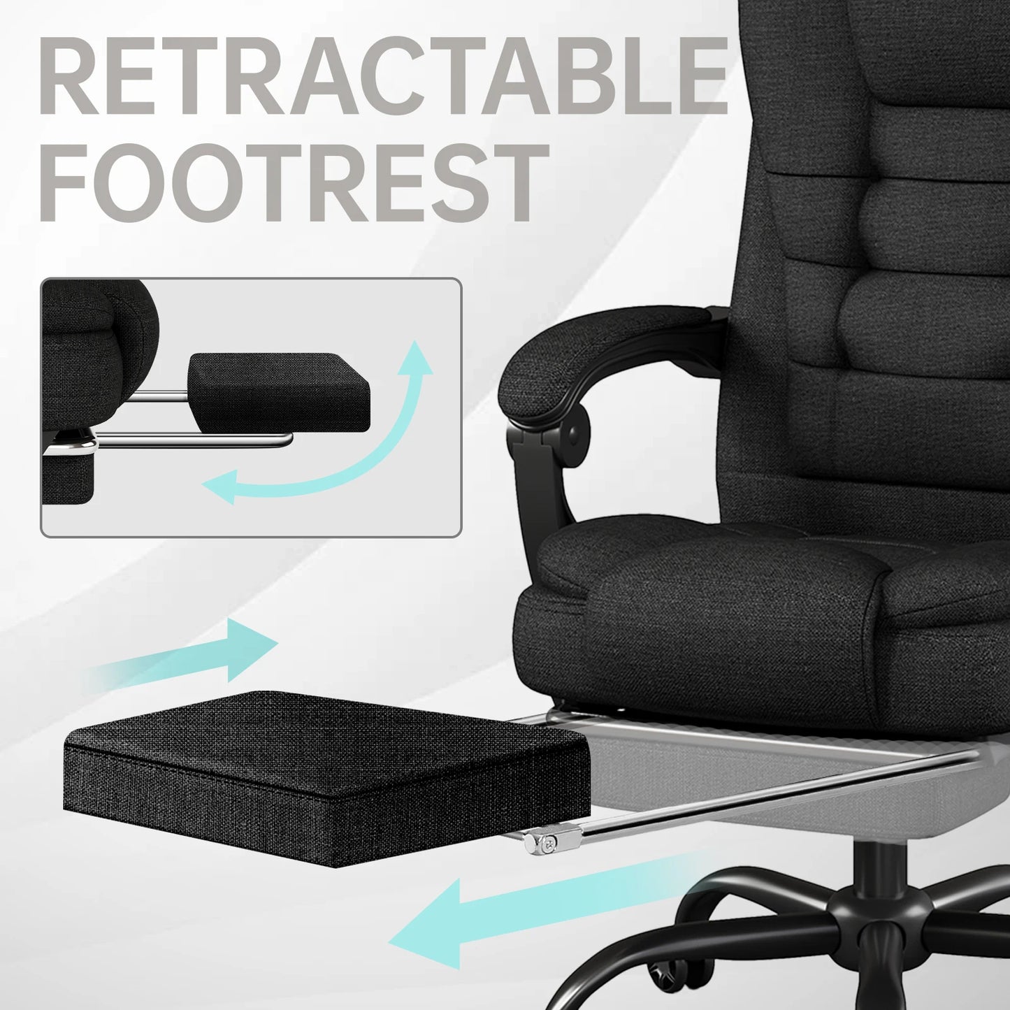 Sitmod Ergonomic Executive Office Chair With Headrest And Lumbar Support