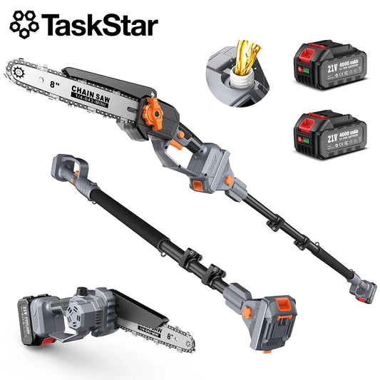 TaskStar Extendable Pruning Saw With Rotatable 180 Degree Pole