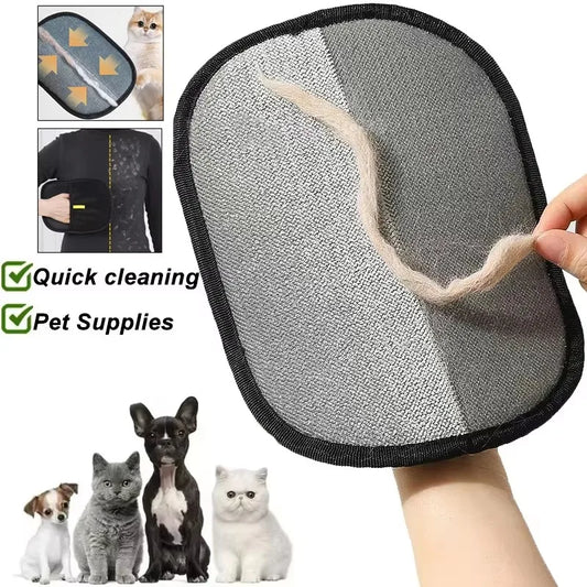 Pet Hair Removal Gloves Reusable Double Sided Grooming Mitts