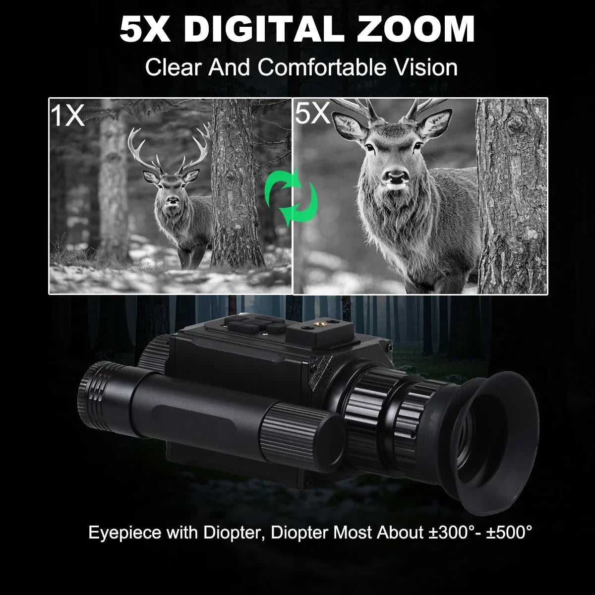 Megaorei Digital Night Vision Monocular With Infrared Camera