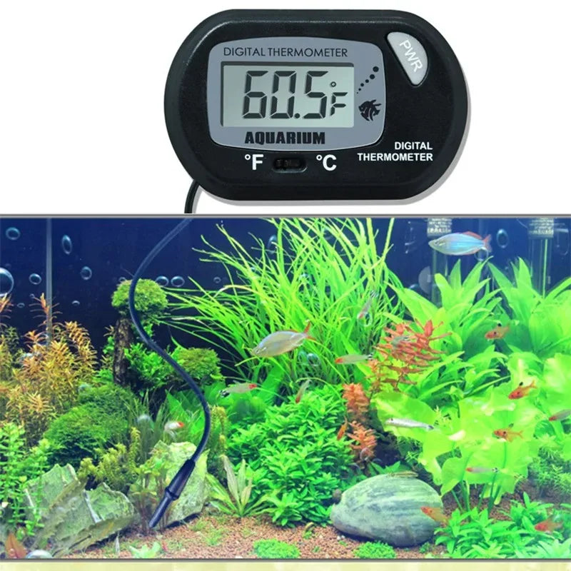 Digital Aquarium Thermometer With Probe Suction Cup Celsius