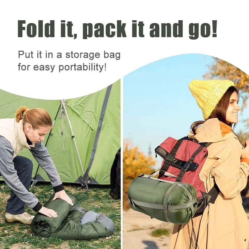 Camping Sleeping Bag Lightweight Four Season Mummy Cotton Backpacking